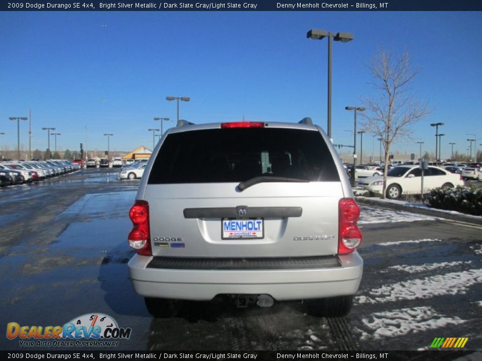 2009 Dodge Durango SE 4x4 Bright Silver Metallic / Dark Slate Gray/Light Slate Gray Photo #5
