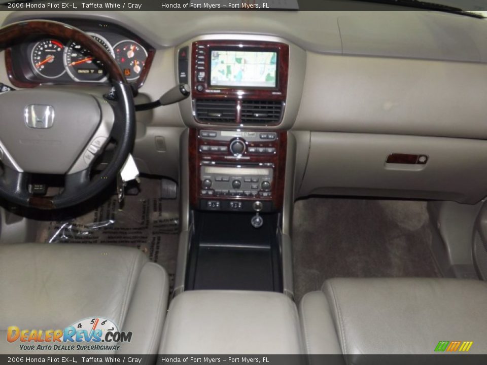 2006 Honda Pilot EX-L Taffeta White / Gray Photo #31