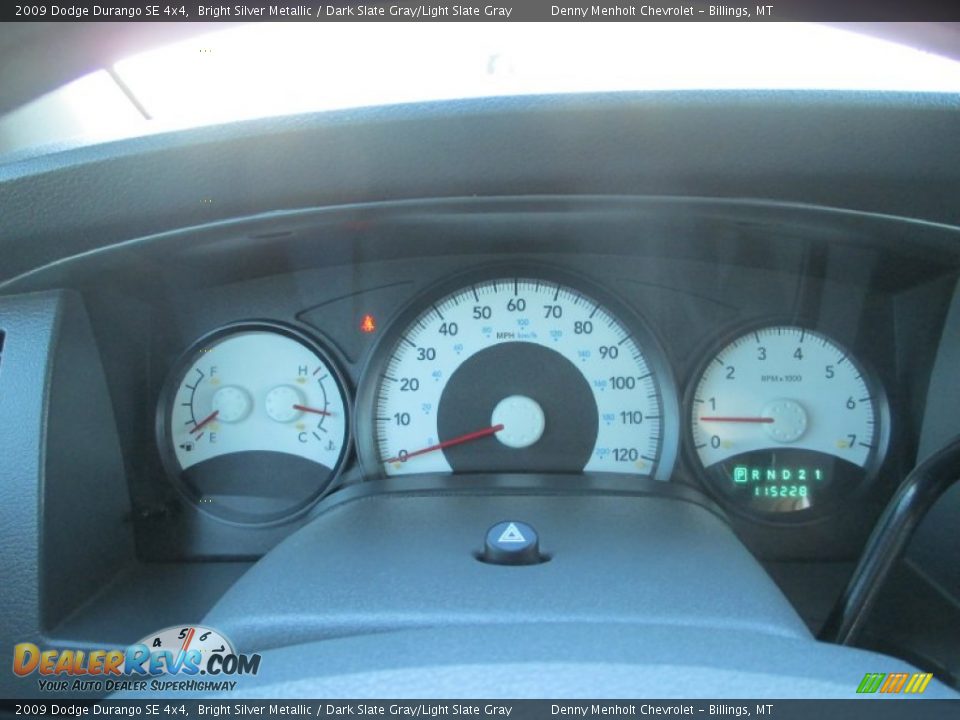 2009 Dodge Durango SE 4x4 Bright Silver Metallic / Dark Slate Gray/Light Slate Gray Photo #14