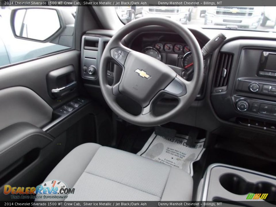 2014 Chevrolet Silverado 1500 WT Crew Cab Silver Ice Metallic / Jet Black/Dark Ash Photo #9