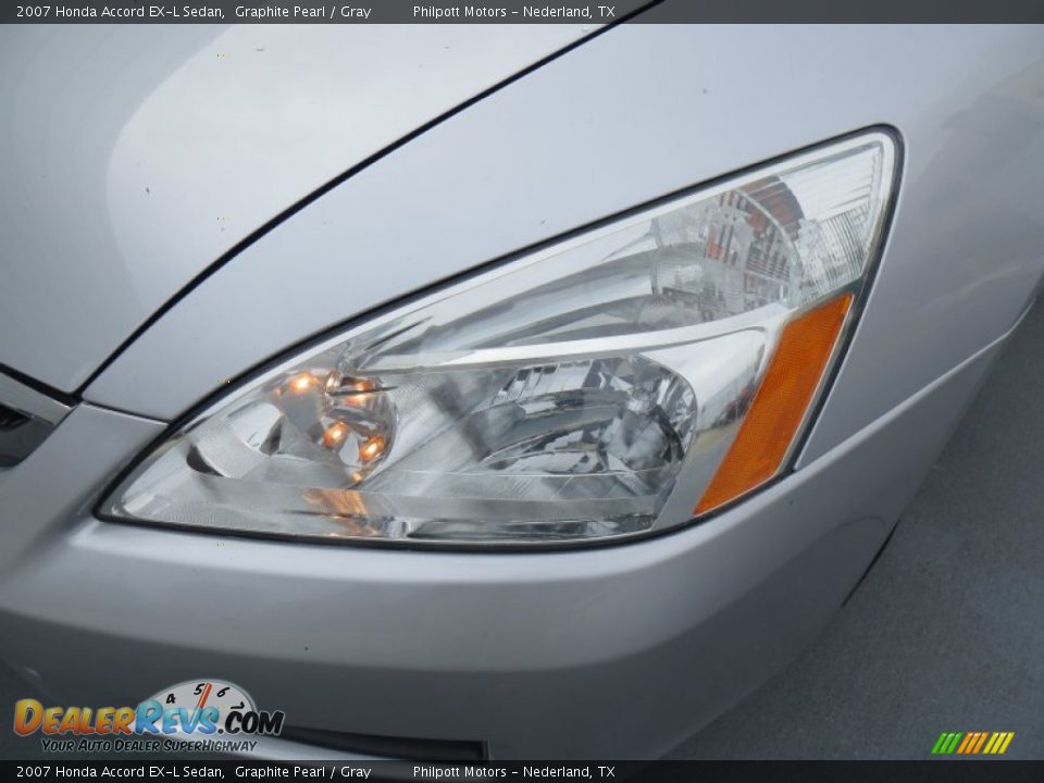 2007 Honda Accord EX-L Sedan Graphite Pearl / Gray Photo #9