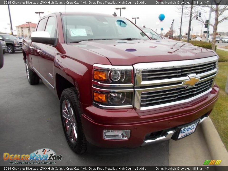 2014 Chevrolet Silverado 1500 High Country Crew Cab 4x4 Deep Ruby Metallic / High Country Saddle Photo #1