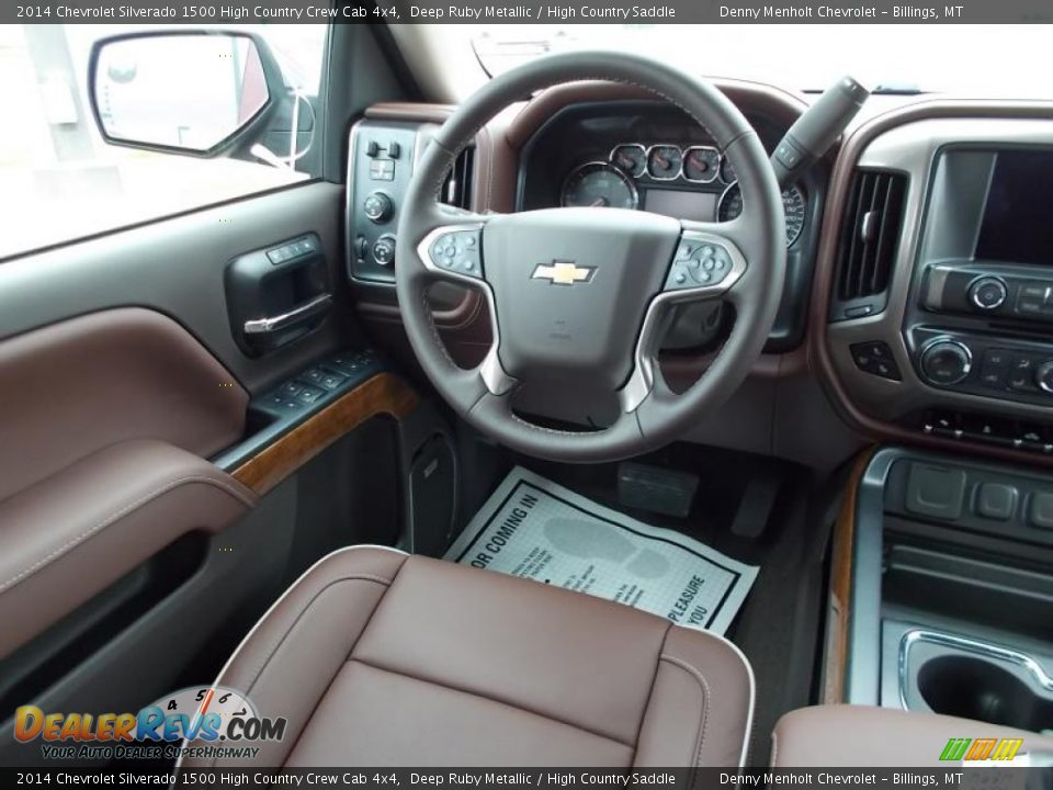 2014 Chevrolet Silverado 1500 High Country Crew Cab 4x4 Deep Ruby Metallic / High Country Saddle Photo #9