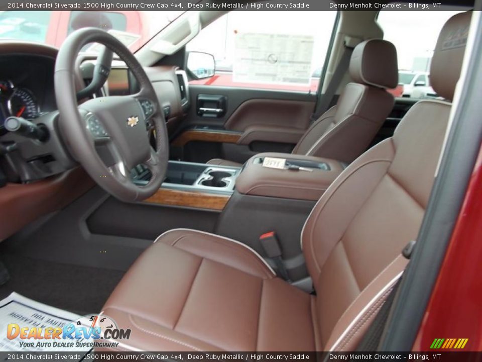 High Country Saddle Interior - 2014 Chevrolet Silverado 1500 High Country Crew Cab 4x4 Photo #11