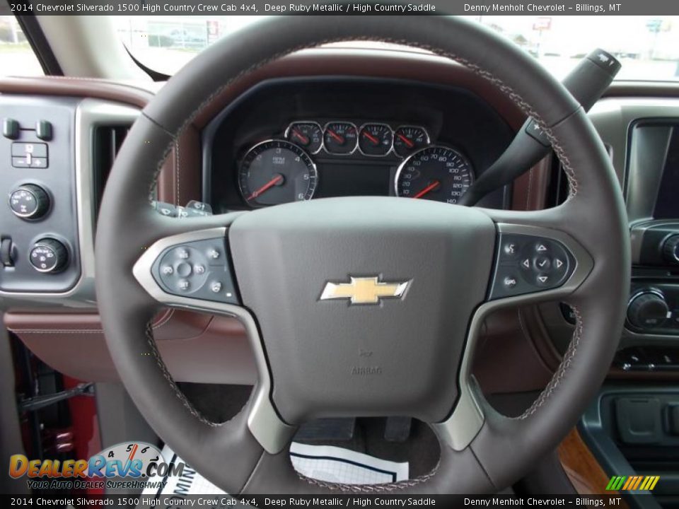 2014 Chevrolet Silverado 1500 High Country Crew Cab 4x4 Steering Wheel Photo #16