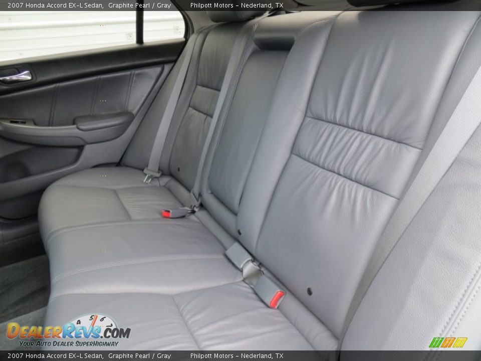 2007 Honda Accord EX-L Sedan Graphite Pearl / Gray Photo #30