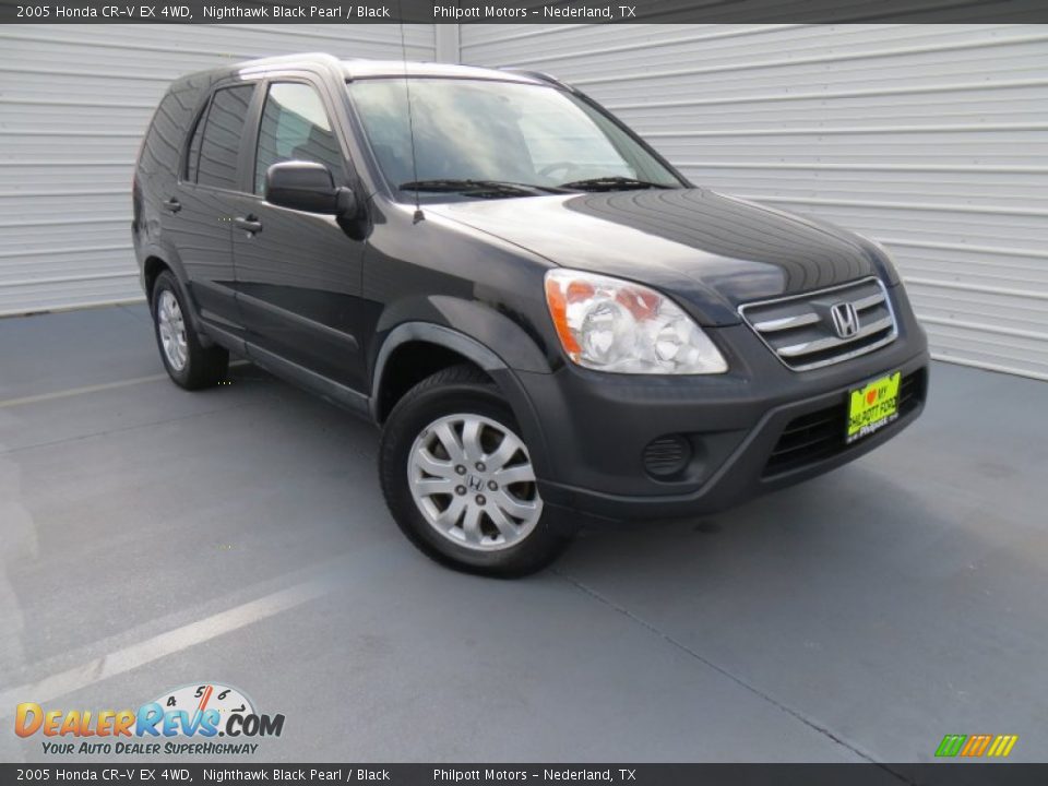 2005 Honda CR-V EX 4WD Nighthawk Black Pearl / Black Photo #1
