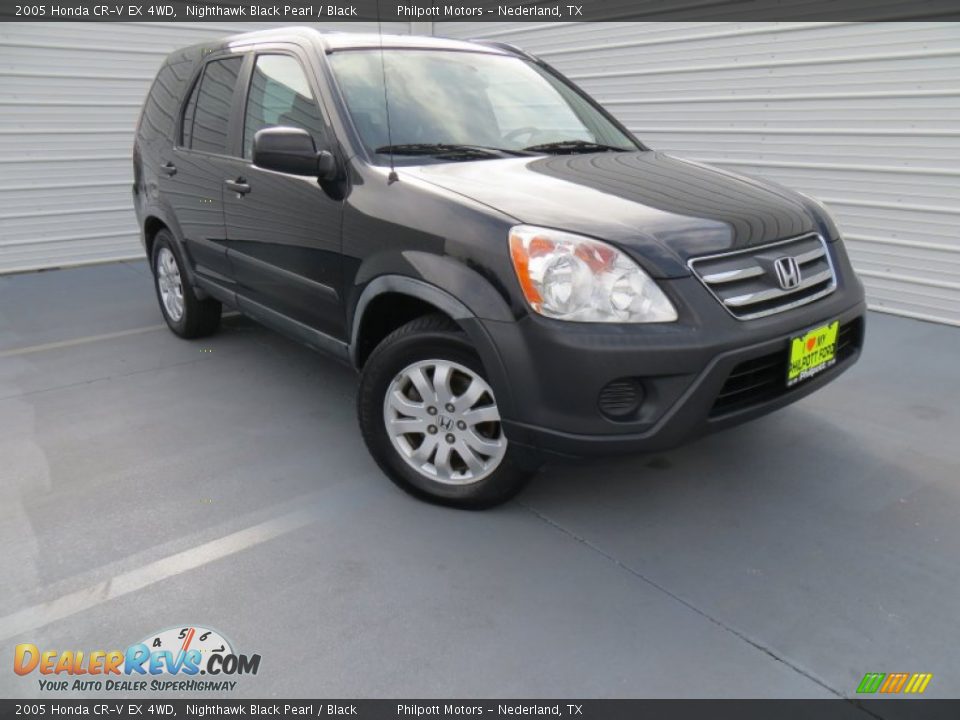 2005 Honda CR-V EX 4WD Nighthawk Black Pearl / Black Photo #2