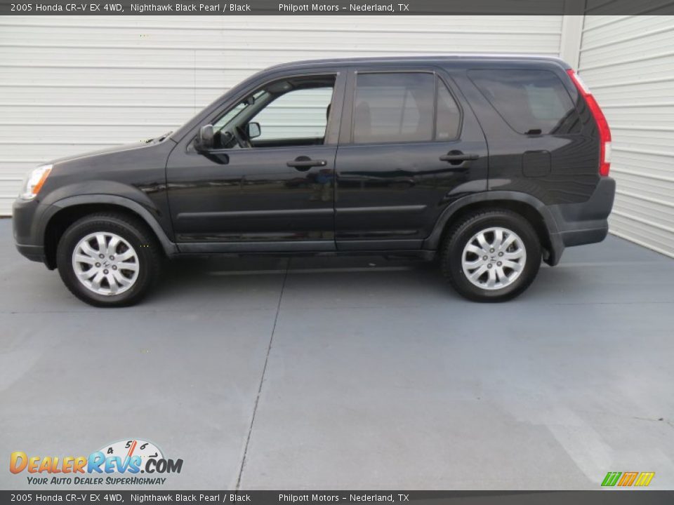 2005 Honda CR-V EX 4WD Nighthawk Black Pearl / Black Photo #6