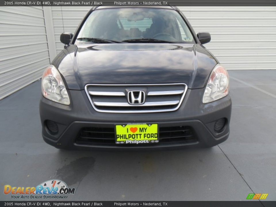2005 Honda CR-V EX 4WD Nighthawk Black Pearl / Black Photo #8