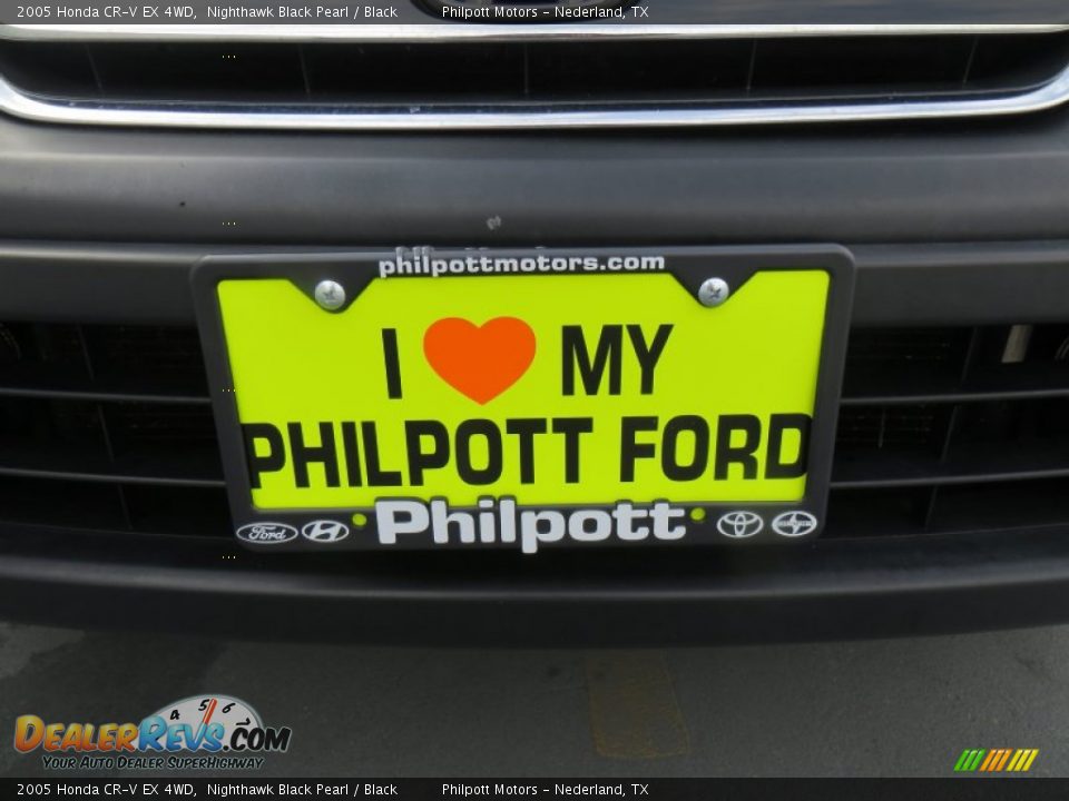 2005 Honda CR-V EX 4WD Nighthawk Black Pearl / Black Photo #10