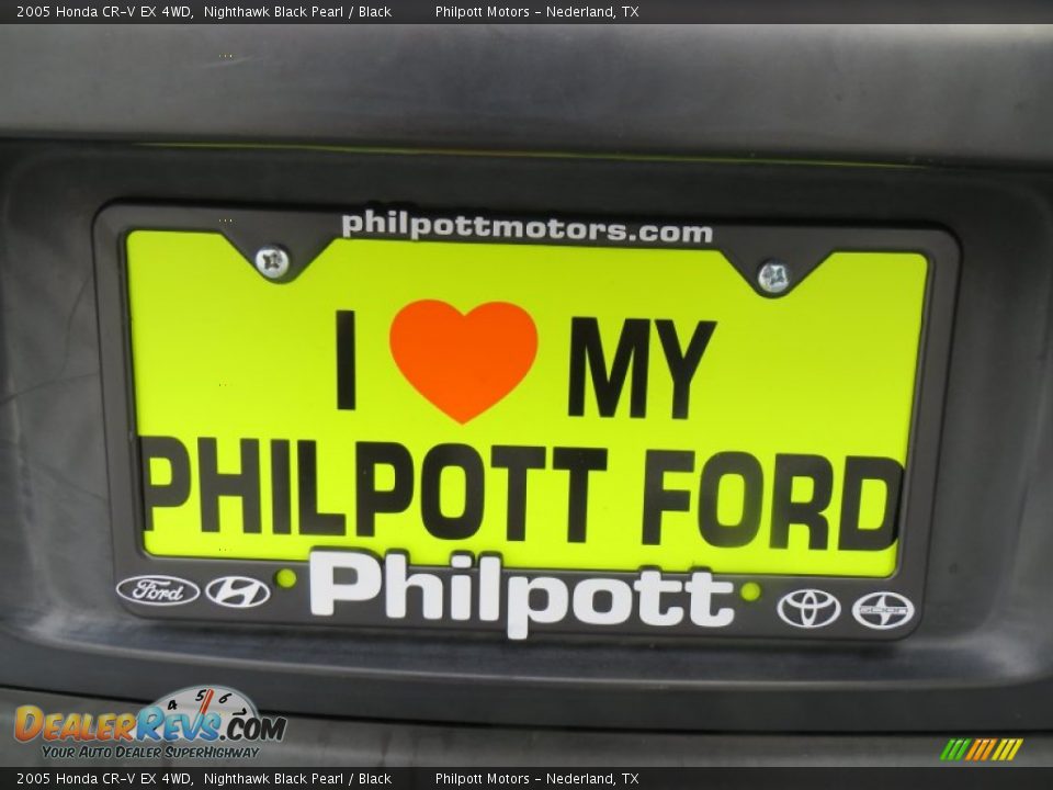 2005 Honda CR-V EX 4WD Nighthawk Black Pearl / Black Photo #21