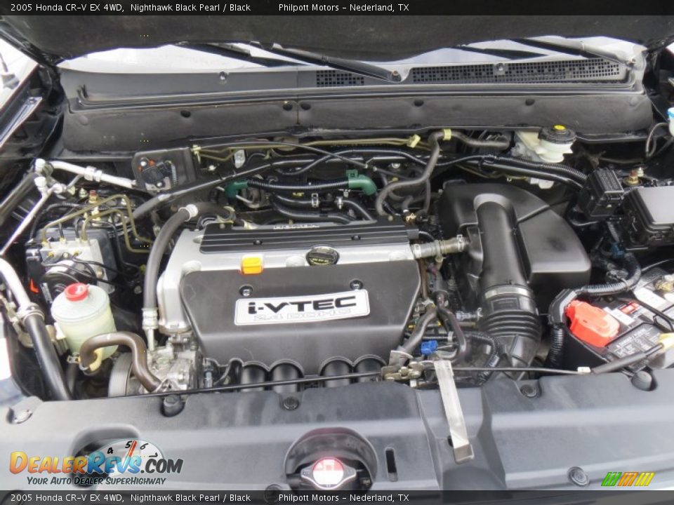 2005 Honda CR-V EX 4WD Nighthawk Black Pearl / Black Photo #22