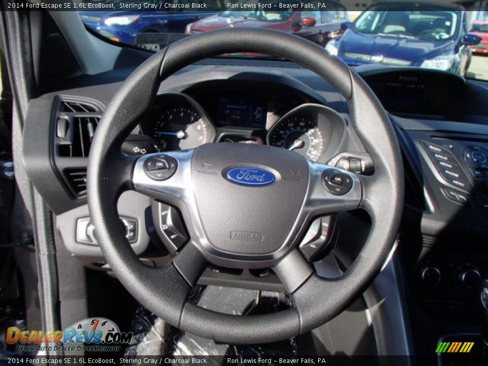 2014 Ford Escape SE 1.6L EcoBoost Steering Wheel Photo #18