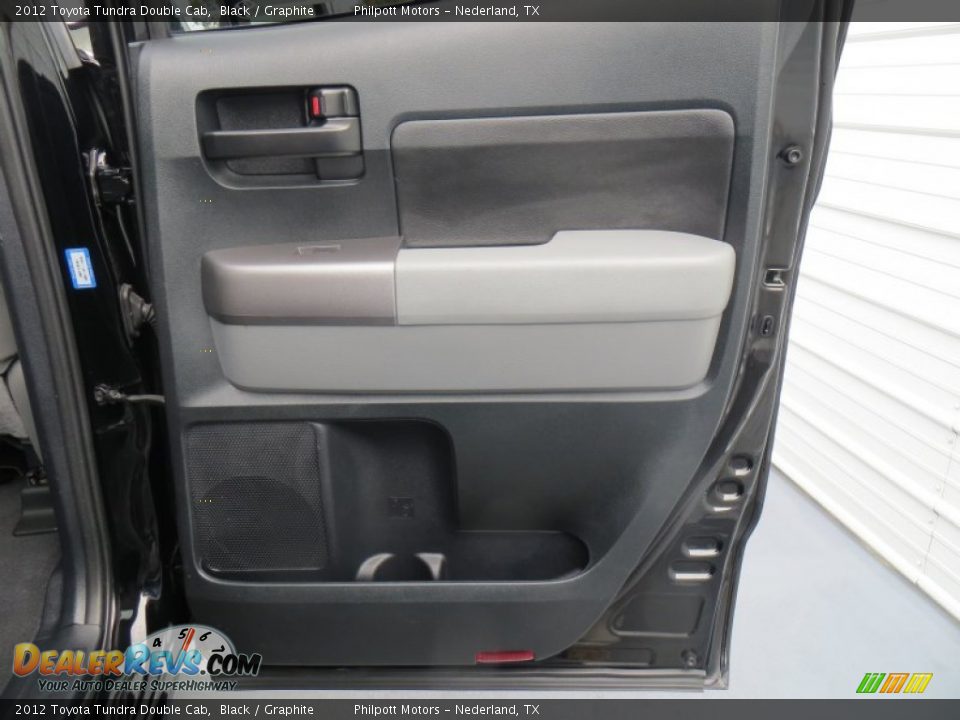 2012 Toyota Tundra Double Cab Black / Graphite Photo #28