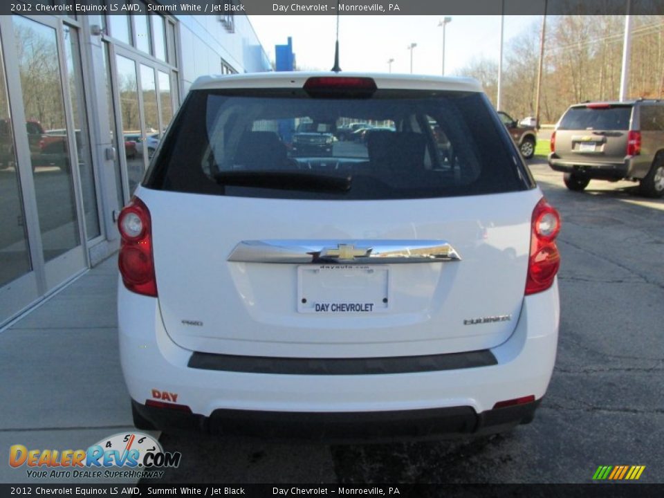 2012 Chevrolet Equinox LS AWD Summit White / Jet Black Photo #5