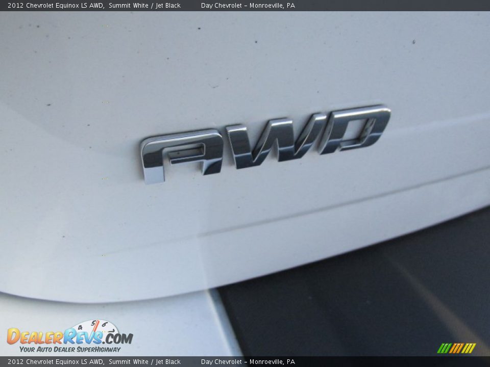 2012 Chevrolet Equinox LS AWD Summit White / Jet Black Photo #6