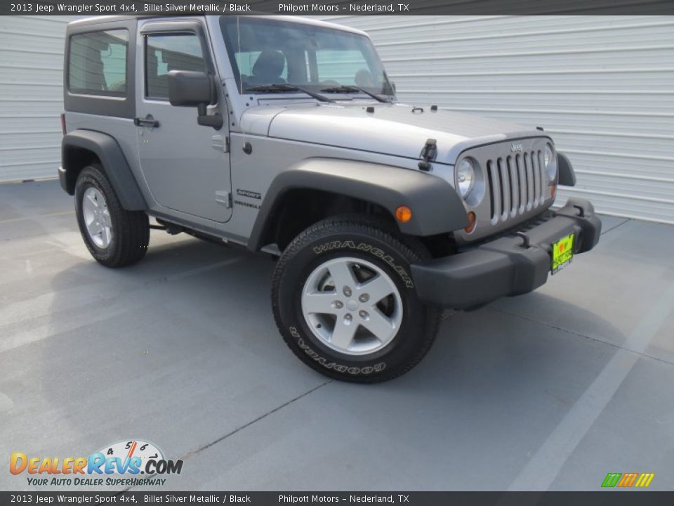 2013 Jeep Wrangler Sport 4x4 Billet Silver Metallic / Black Photo #1