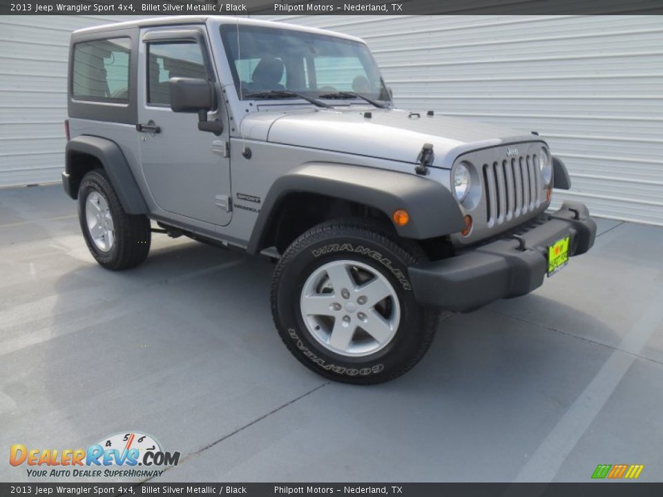2013 Jeep Wrangler Sport 4x4 Billet Silver Metallic / Black Photo #2