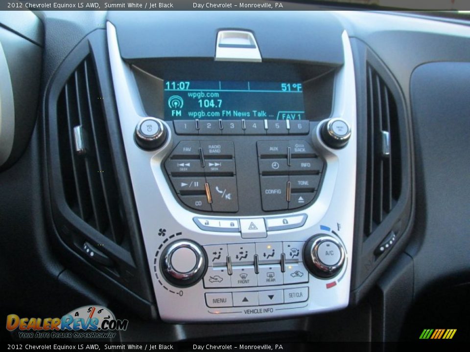 2012 Chevrolet Equinox LS AWD Summit White / Jet Black Photo #15