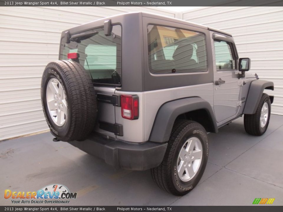 2013 Jeep Wrangler Sport 4x4 Billet Silver Metallic / Black Photo #4