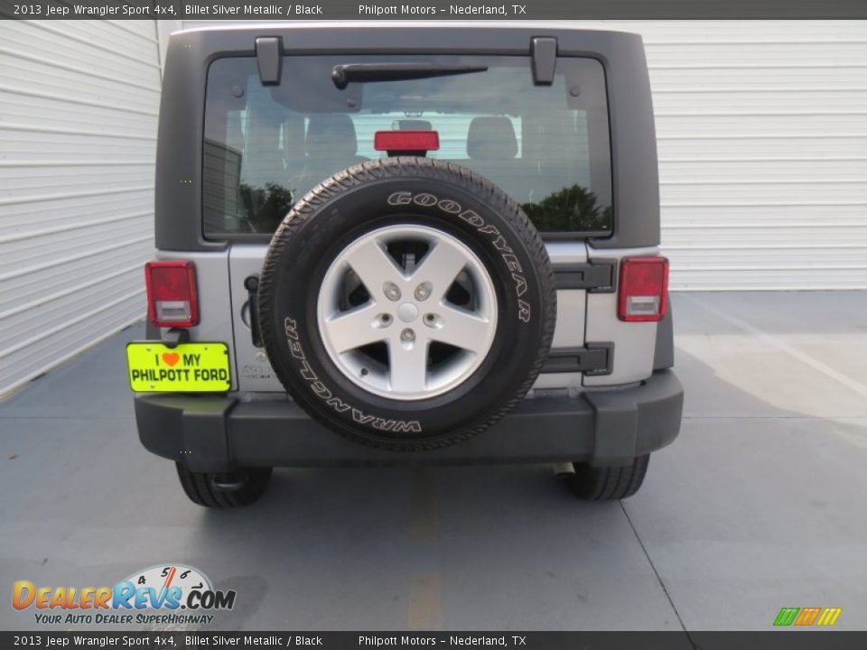 2013 Jeep Wrangler Sport 4x4 Billet Silver Metallic / Black Photo #5