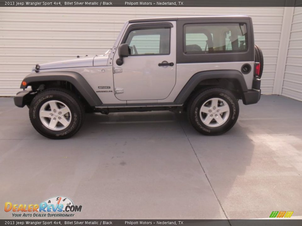 2013 Jeep Wrangler Sport 4x4 Billet Silver Metallic / Black Photo #6