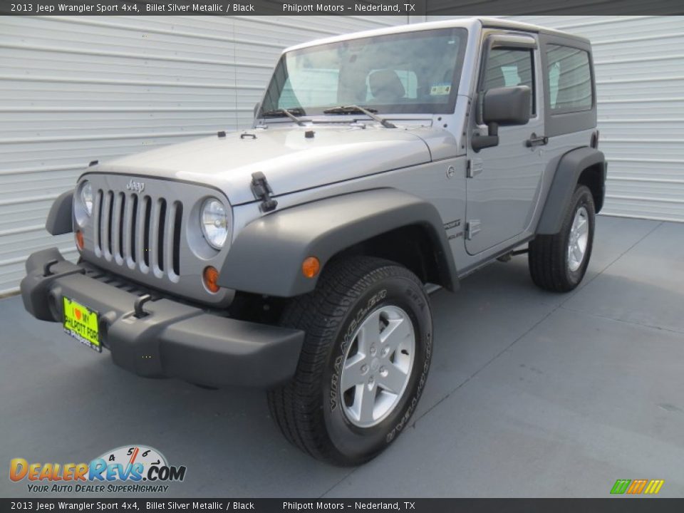 2013 Jeep Wrangler Sport 4x4 Billet Silver Metallic / Black Photo #7