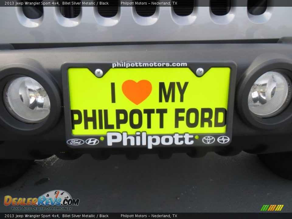 2013 Jeep Wrangler Sport 4x4 Billet Silver Metallic / Black Photo #10
