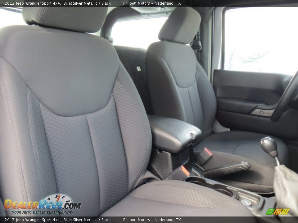 Front Seat of 2013 Jeep Wrangler Sport 4x4 Photo #24