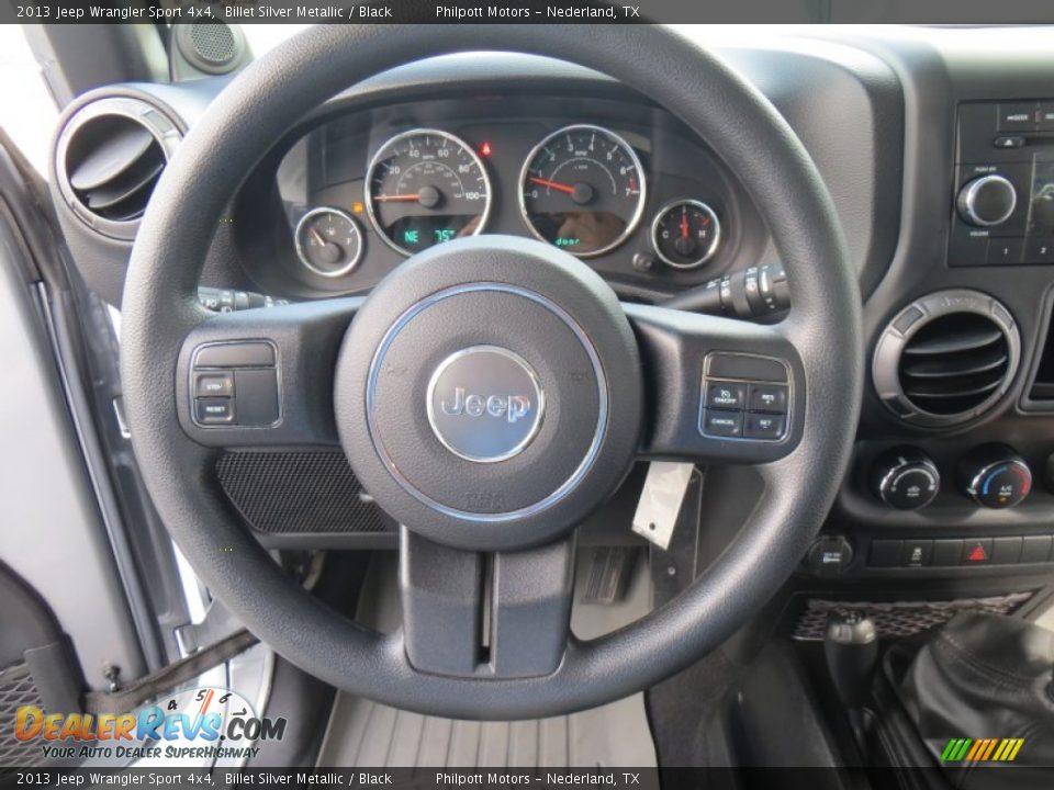 2013 Jeep Wrangler Sport 4x4 Steering Wheel Photo #36
