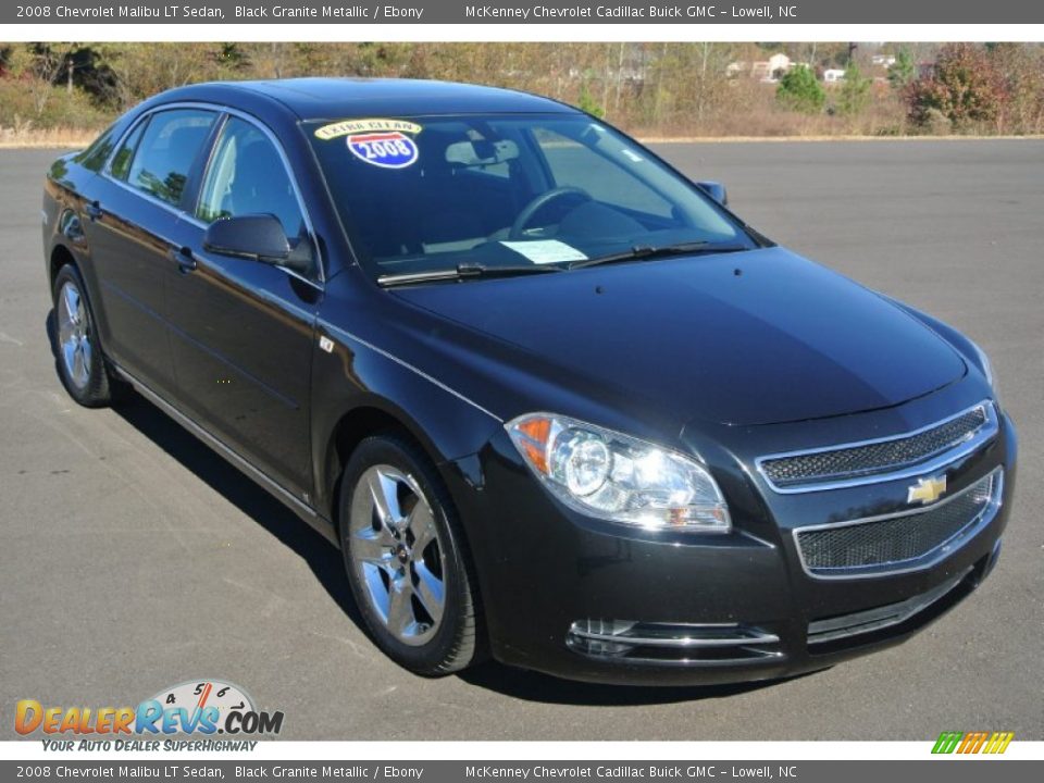 2008 Chevrolet Malibu LT Sedan Black Granite Metallic / Ebony Photo #1