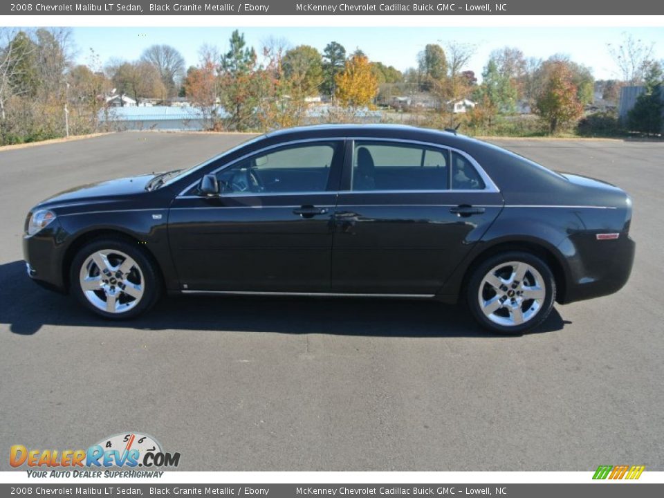 2008 Chevrolet Malibu LT Sedan Black Granite Metallic / Ebony Photo #3