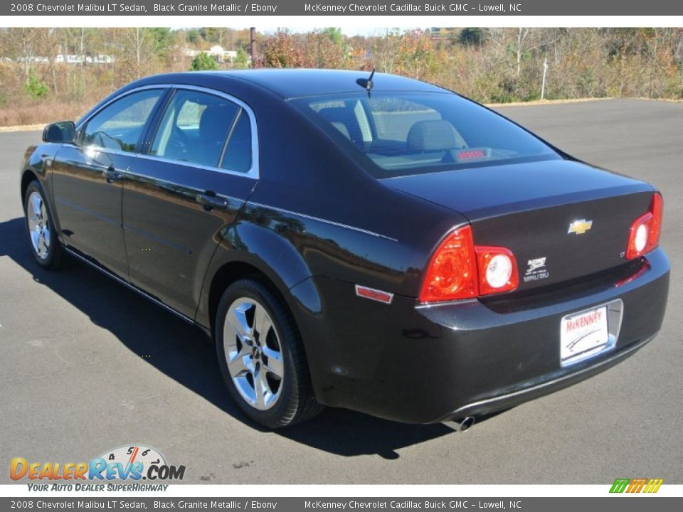 2008 Chevrolet Malibu LT Sedan Black Granite Metallic / Ebony Photo #4