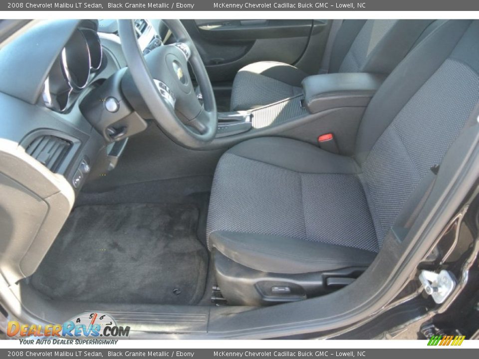 2008 Chevrolet Malibu LT Sedan Black Granite Metallic / Ebony Photo #10