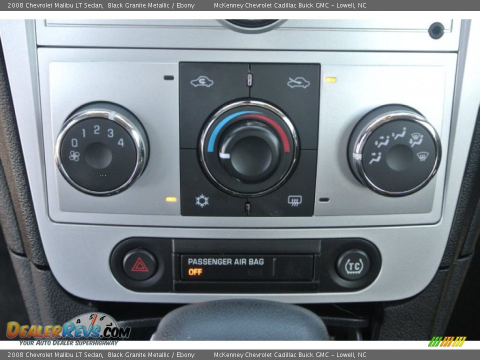 2008 Chevrolet Malibu LT Sedan Black Granite Metallic / Ebony Photo #14