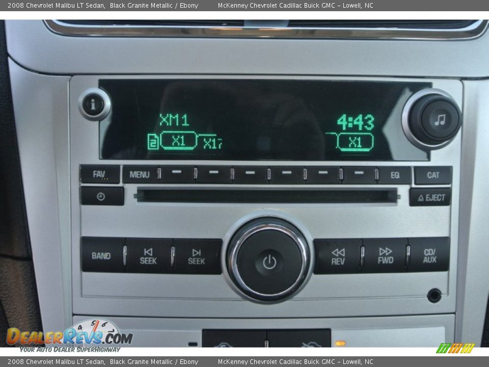 2008 Chevrolet Malibu LT Sedan Black Granite Metallic / Ebony Photo #15