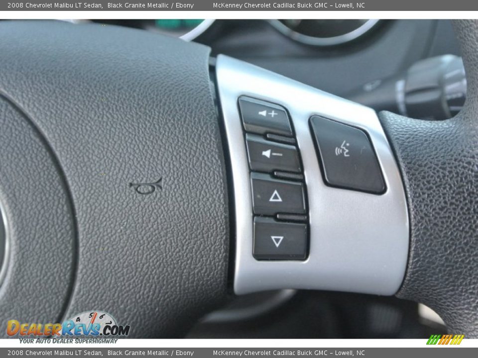 2008 Chevrolet Malibu LT Sedan Black Granite Metallic / Ebony Photo #16