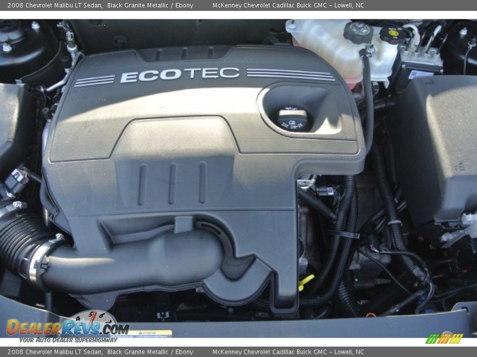 2008 Chevrolet Malibu LT Sedan Black Granite Metallic / Ebony Photo #25