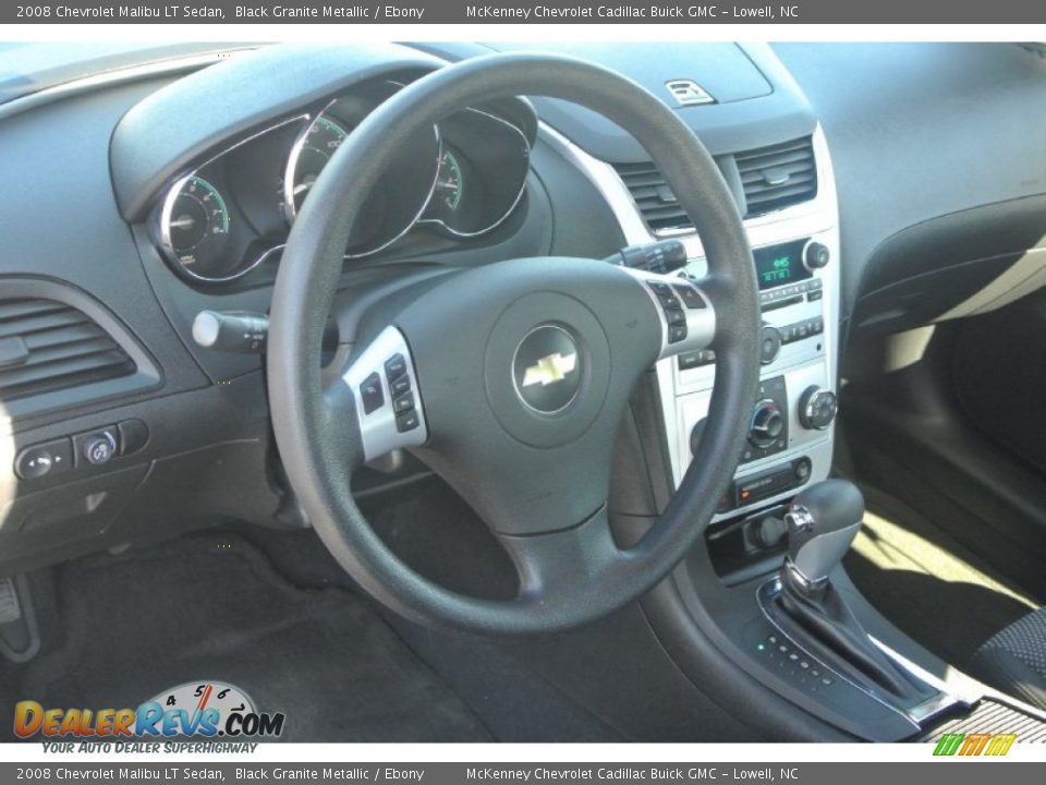 2008 Chevrolet Malibu LT Sedan Black Granite Metallic / Ebony Photo #26