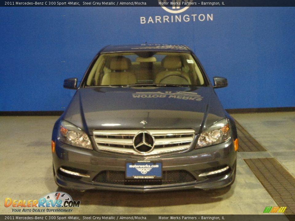 2011 Mercedes-Benz C 300 Sport 4Matic Steel Grey Metallic / Almond/Mocha Photo #2