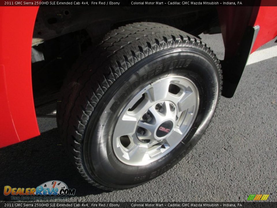 2011 GMC Sierra 2500HD SLE Extended Cab 4x4 Fire Red / Ebony Photo #3