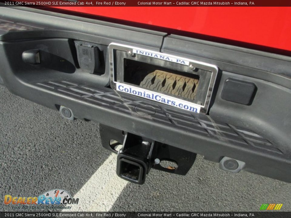 2011 GMC Sierra 2500HD SLE Extended Cab 4x4 Fire Red / Ebony Photo #6