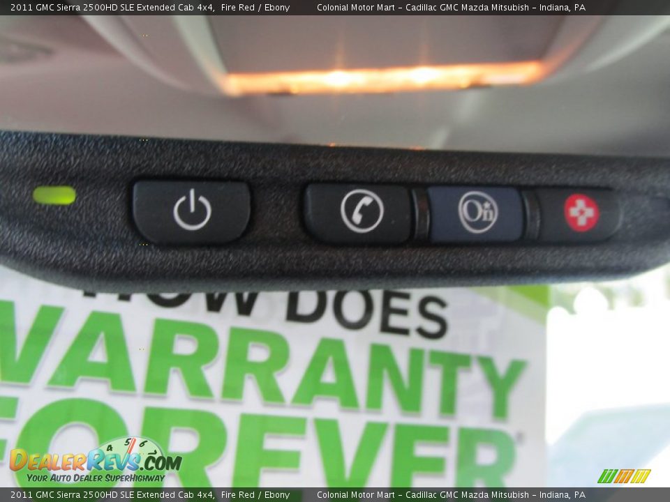 2011 GMC Sierra 2500HD SLE Extended Cab 4x4 Fire Red / Ebony Photo #16