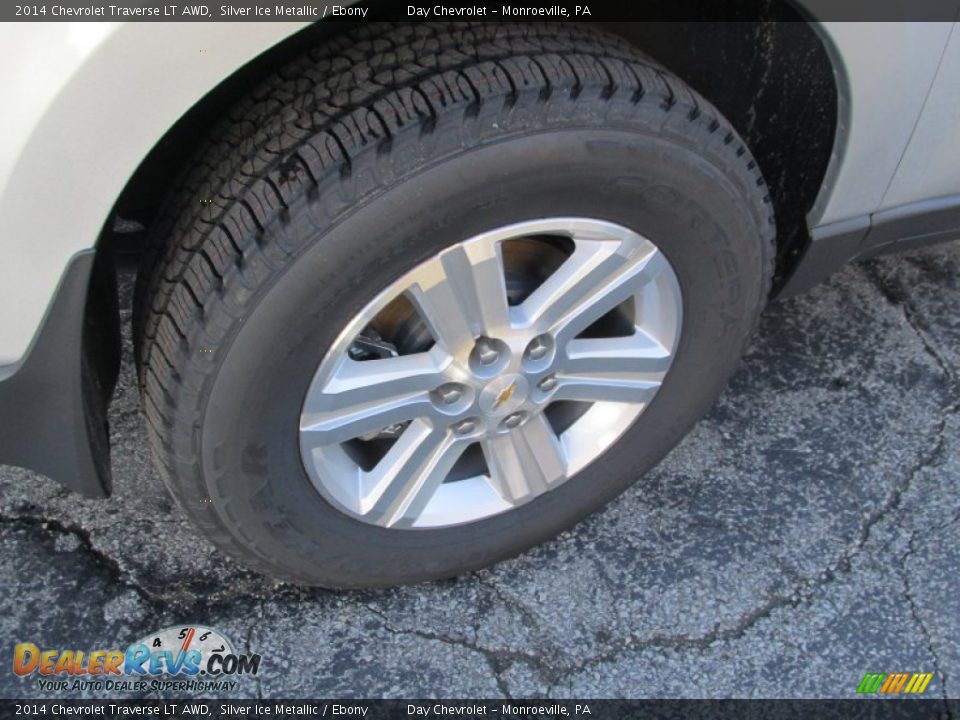 2014 Chevrolet Traverse LT AWD Silver Ice Metallic / Ebony Photo #3