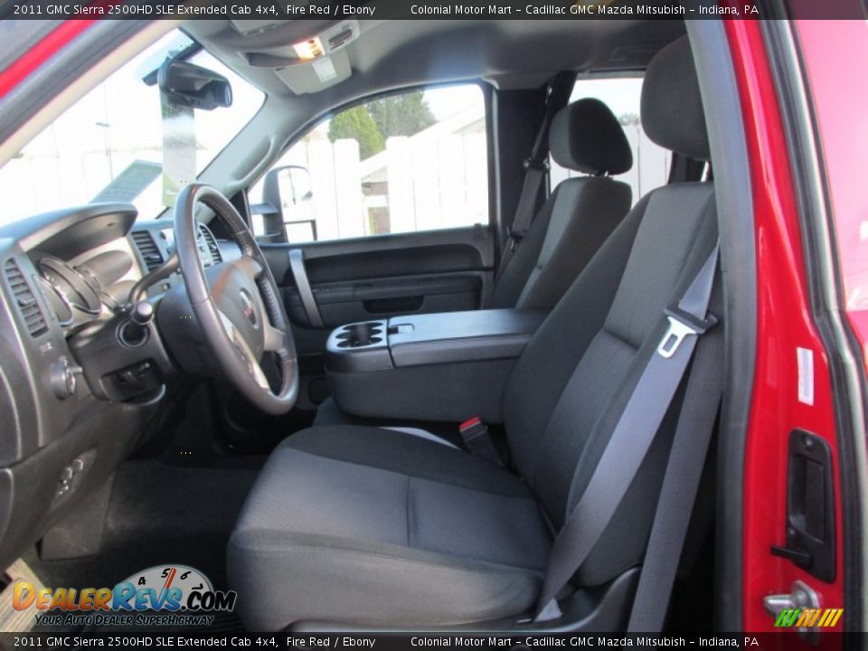 2011 GMC Sierra 2500HD SLE Extended Cab 4x4 Fire Red / Ebony Photo #18