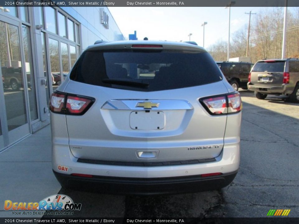 2014 Chevrolet Traverse LT AWD Silver Ice Metallic / Ebony Photo #4