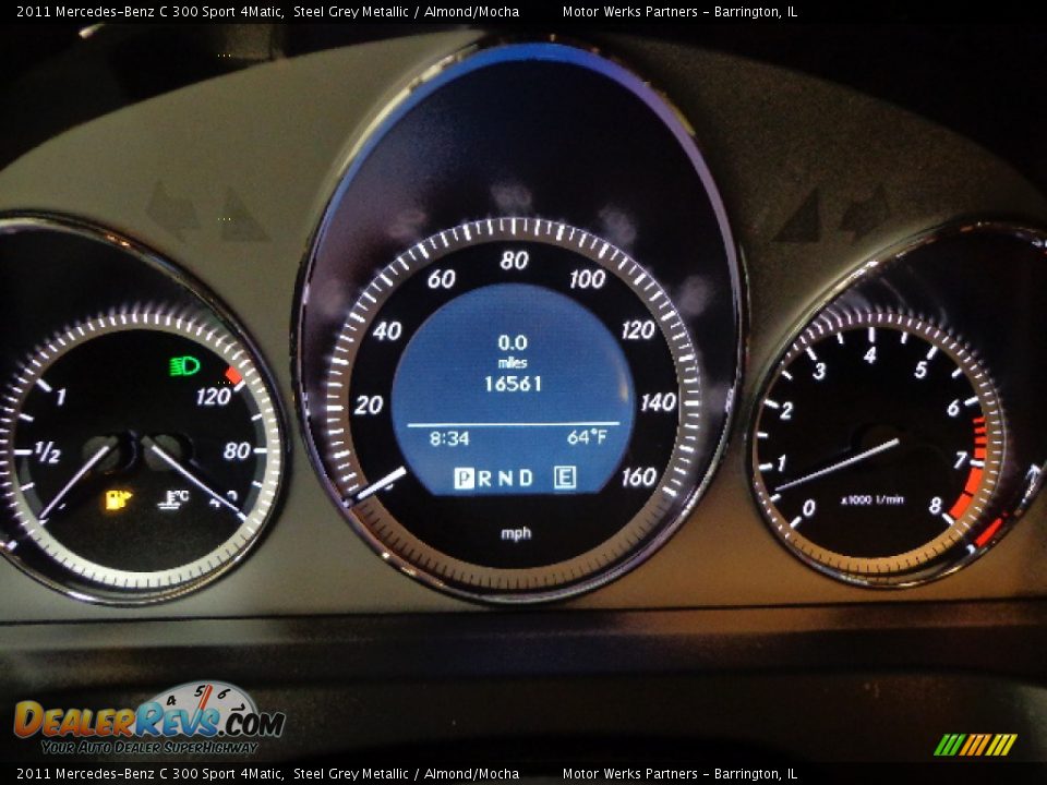 2011 Mercedes-Benz C 300 Sport 4Matic Steel Grey Metallic / Almond/Mocha Photo #20