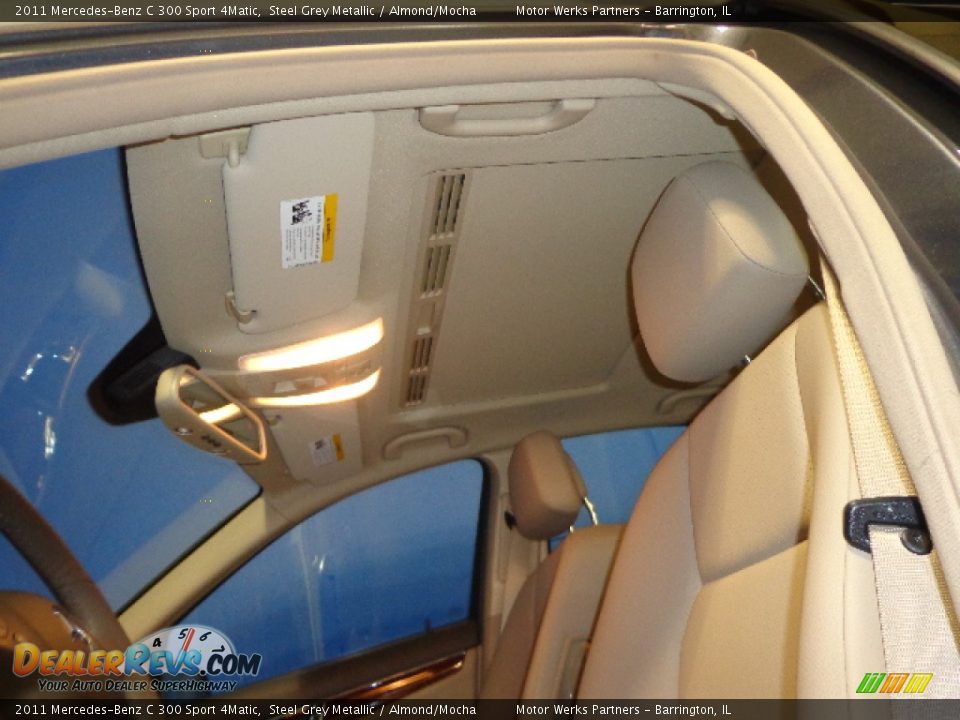 2011 Mercedes-Benz C 300 Sport 4Matic Steel Grey Metallic / Almond/Mocha Photo #22