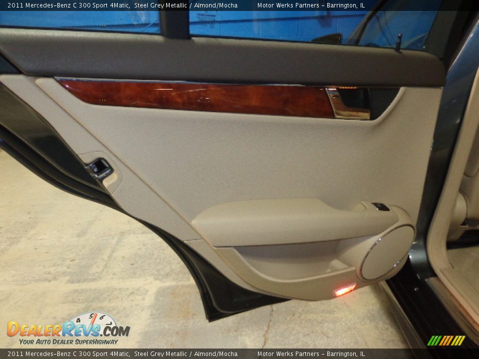 2011 Mercedes-Benz C 300 Sport 4Matic Steel Grey Metallic / Almond/Mocha Photo #23